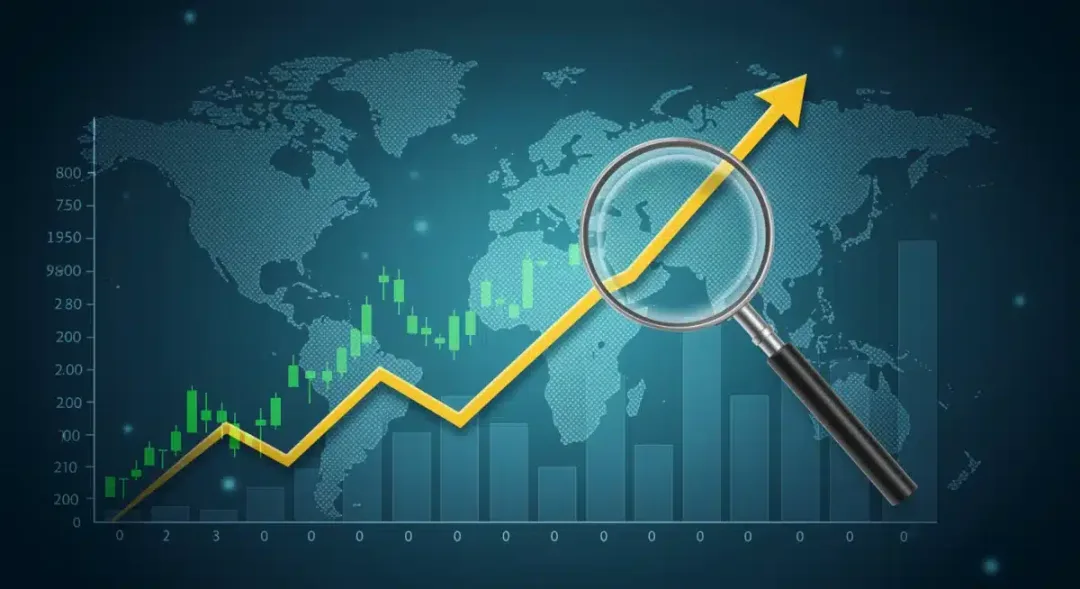 Financial graph showing growth in fixed-income amidst market volatility