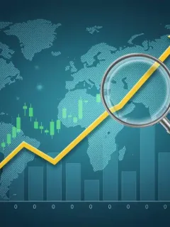 Financial graph showing growth in fixed-income amidst market volatility
