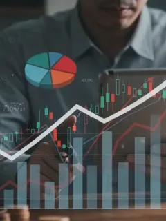 Financial charts showing inflation impact on 2026 investment portfolio risk mitigation strategies.