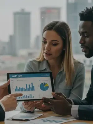 Financial advisor explaining 401(k) optimization to a couple in 2026