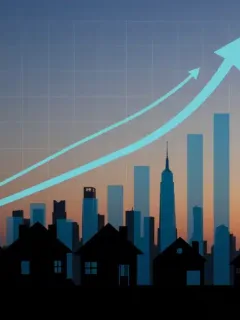 Graphic showing a 6% increase in home prices for the 2026 housing market forecast