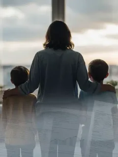 Family looking towards future, symbolizing hope and planning for survivors benefits 2026