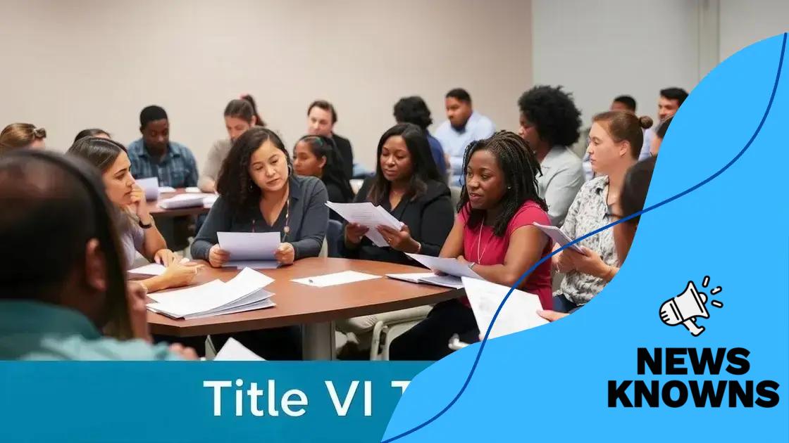 Title VI compliance education