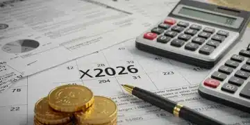 Calendar showing 2026 with tax forms and calculator, symbolizing upcoming IRS tax code changes