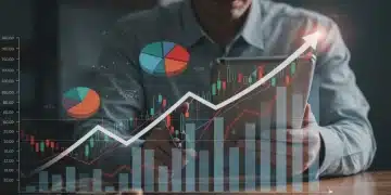 Financial charts showing inflation impact on 2026 investment portfolio risk mitigation strategies.