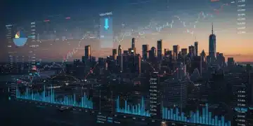 Financial dashboard showing rising interest rates and investment impact from 2026 Fed hikes