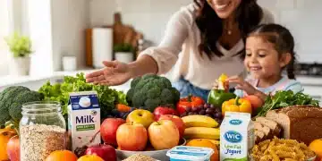 Diverse healthy foods representing WIC Program 2026 new allowances